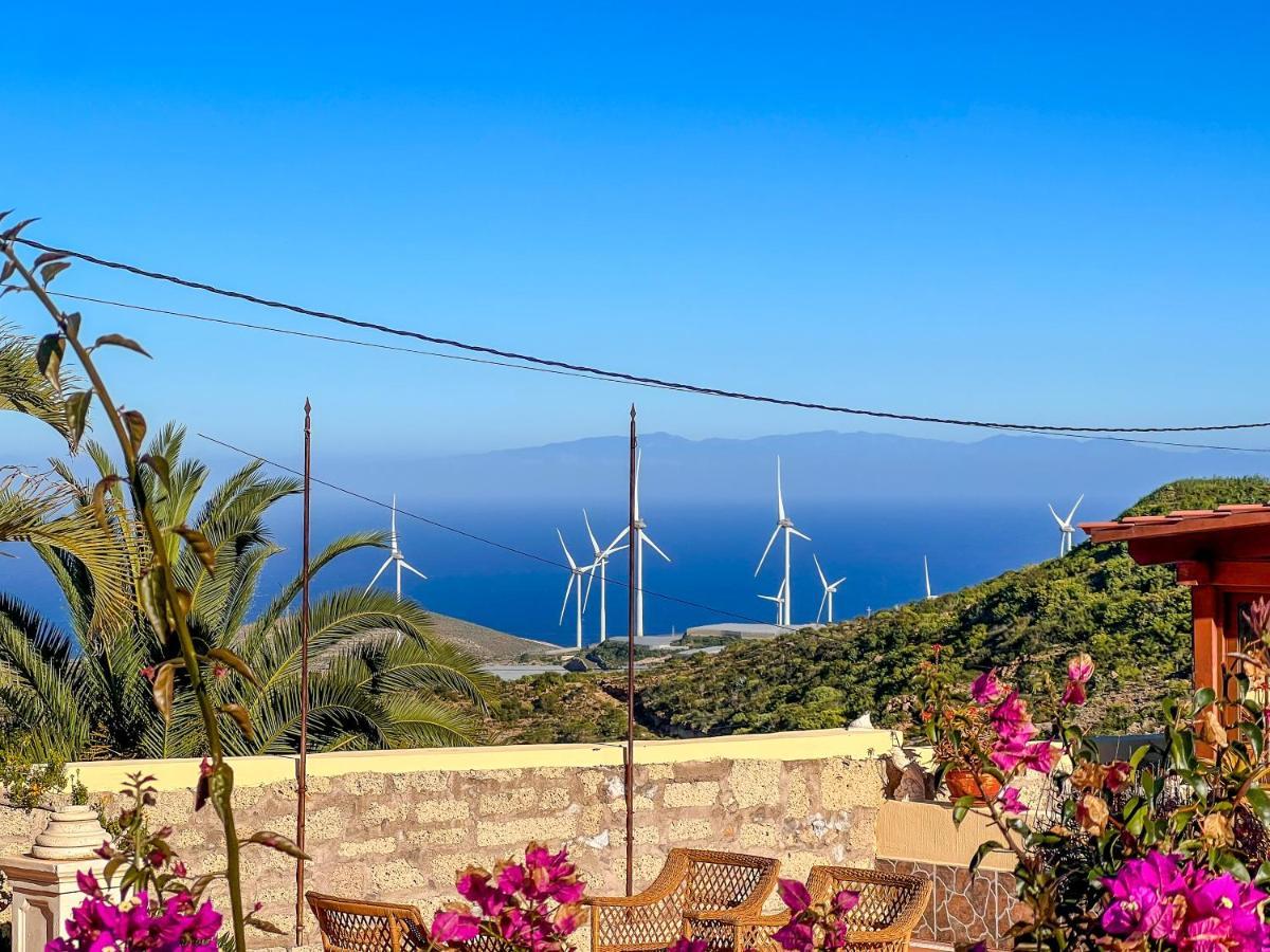 Exquisite Rural House With Garden, Pool And Sea Views Villa Arico Viejo Bagian luar foto