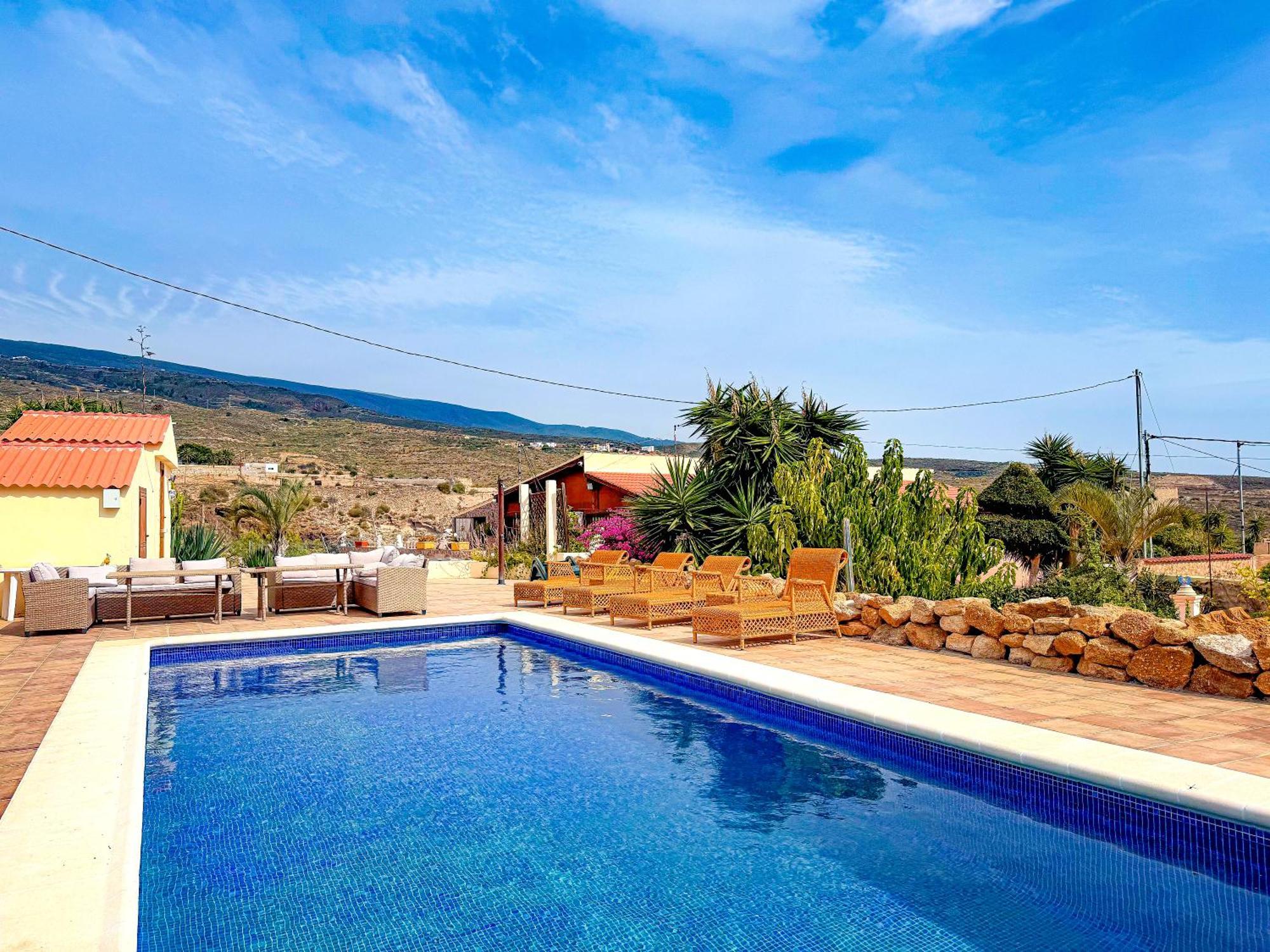 Exquisite Rural House With Garden, Pool And Sea Views Villa Arico Viejo Bagian luar foto